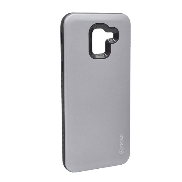 ROAR RICO ARMOR szilikon telefonvédő (közepesen ütésálló, műanyag hátlap, matt) SZÜRKE [Samsung Galaxy J6 (2018) SM-J600F]