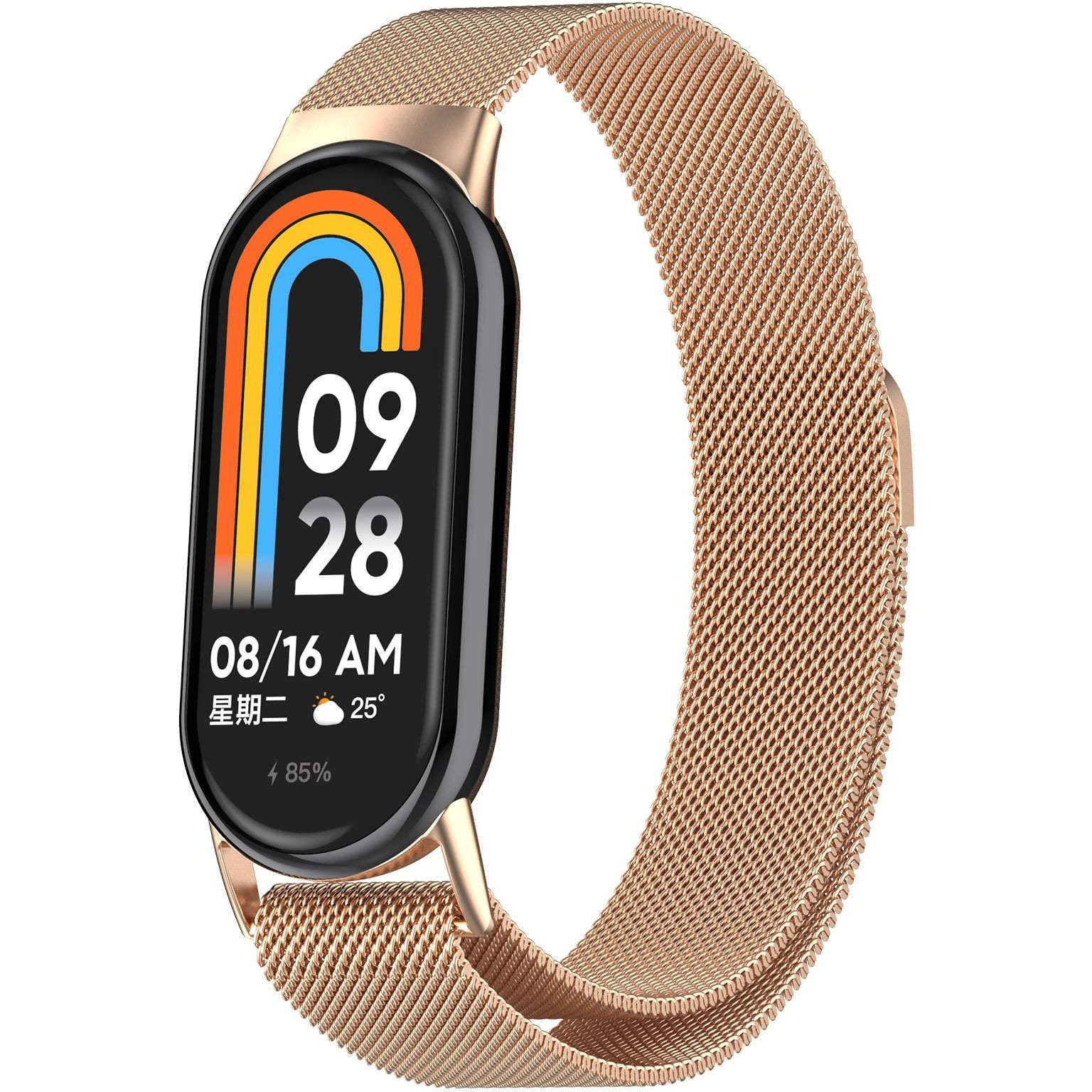 Eternico Elegance Milanese Xiaomi Smart Band 8 / 9 - rose gold (AET-MB8MNS-rogo)