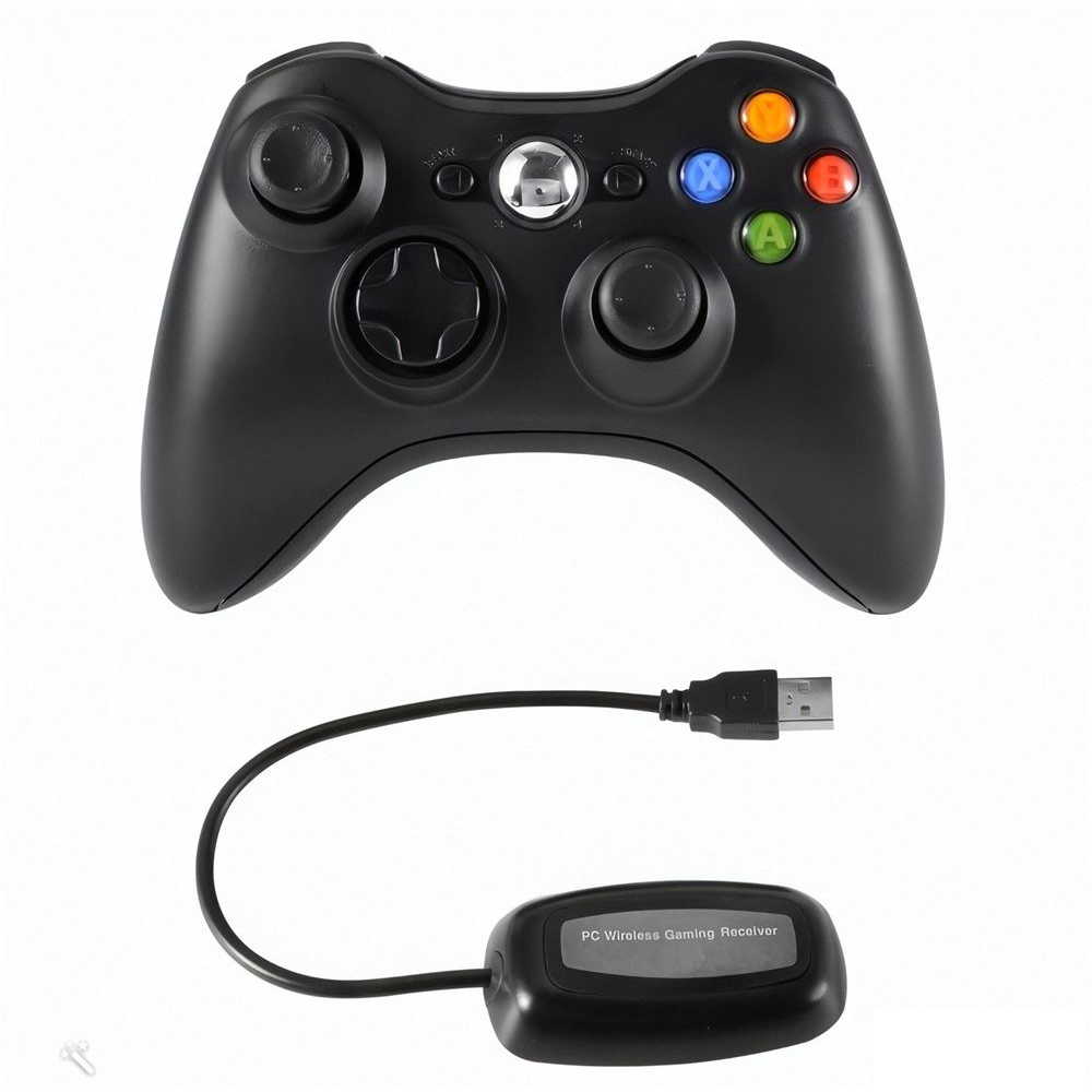 PRC vezeték nélküli Xbox 360 kontroller PC adapterrel fekete (PRCX360PCWLSSBK) (PRCX360PCWLSSBK)