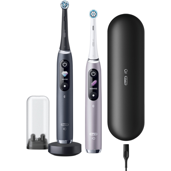 Oral-B iO 80363731 spazzolino elettrico Adulto Spazzolino rotante-oscillante Nero, Argento
