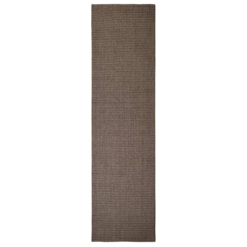 barna természetes szizálszőnyeg 80x300 cm (136344)