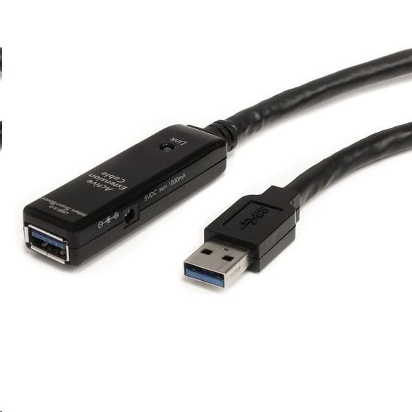 StarTech.com USB3AAEXT3M USB-kabel USB 3.2 Gen 1 (3.1 Gen 1) 3 m USB A Sort