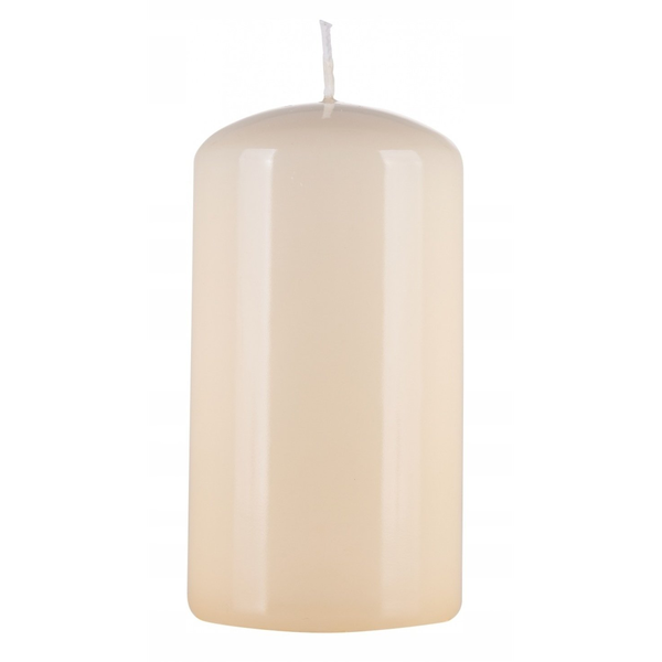 Świeca słupek DONAU HOME Standard Gloss, 60x115mm, kremowy