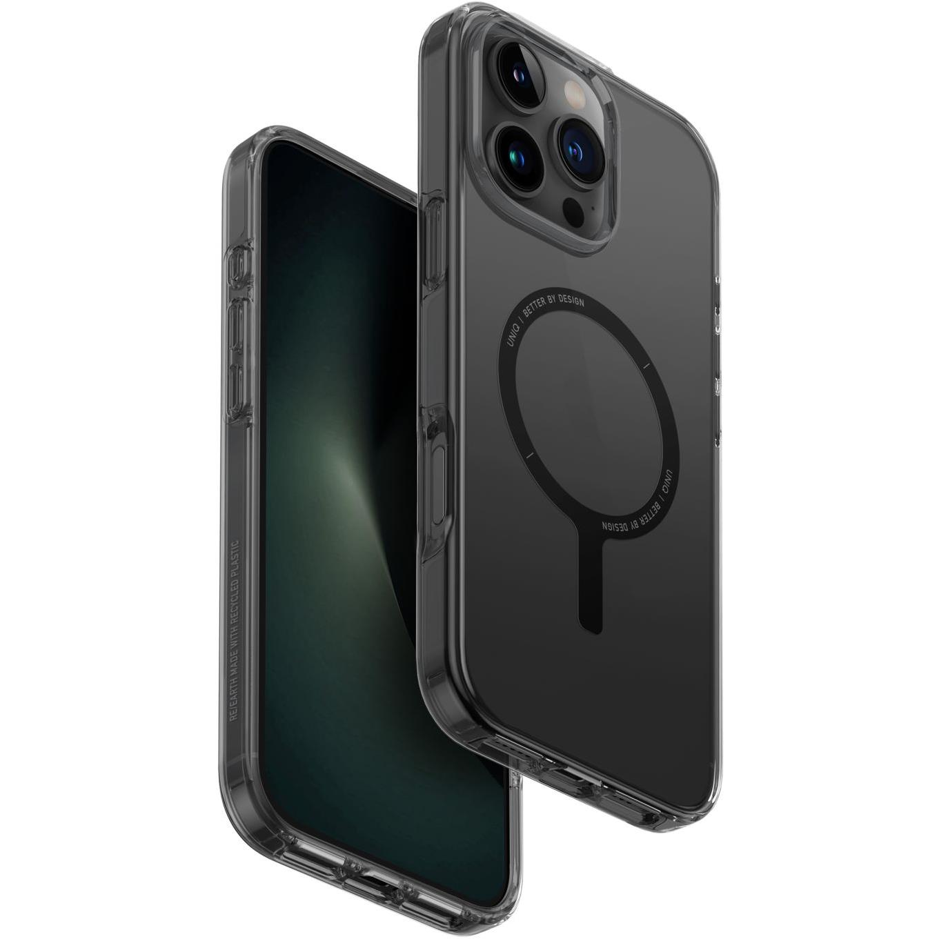 UNIQ Clario MagClick Charging iPhone 16 Pro Max tok - Smoke (UNIQ-IP6.9P(2024)-CLARMSMK)