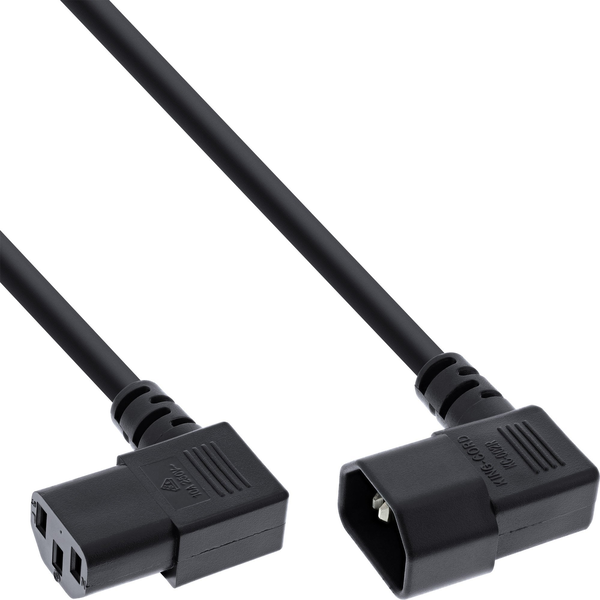InLine 16601A cavo di alimentazione Accoppiatore C13 Accoppiatore C14