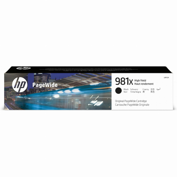 HP 981X High Yield Black Original PageWide Cartridge inkoustová náplň 1 kusů Vysoká (XL) výtěžnost