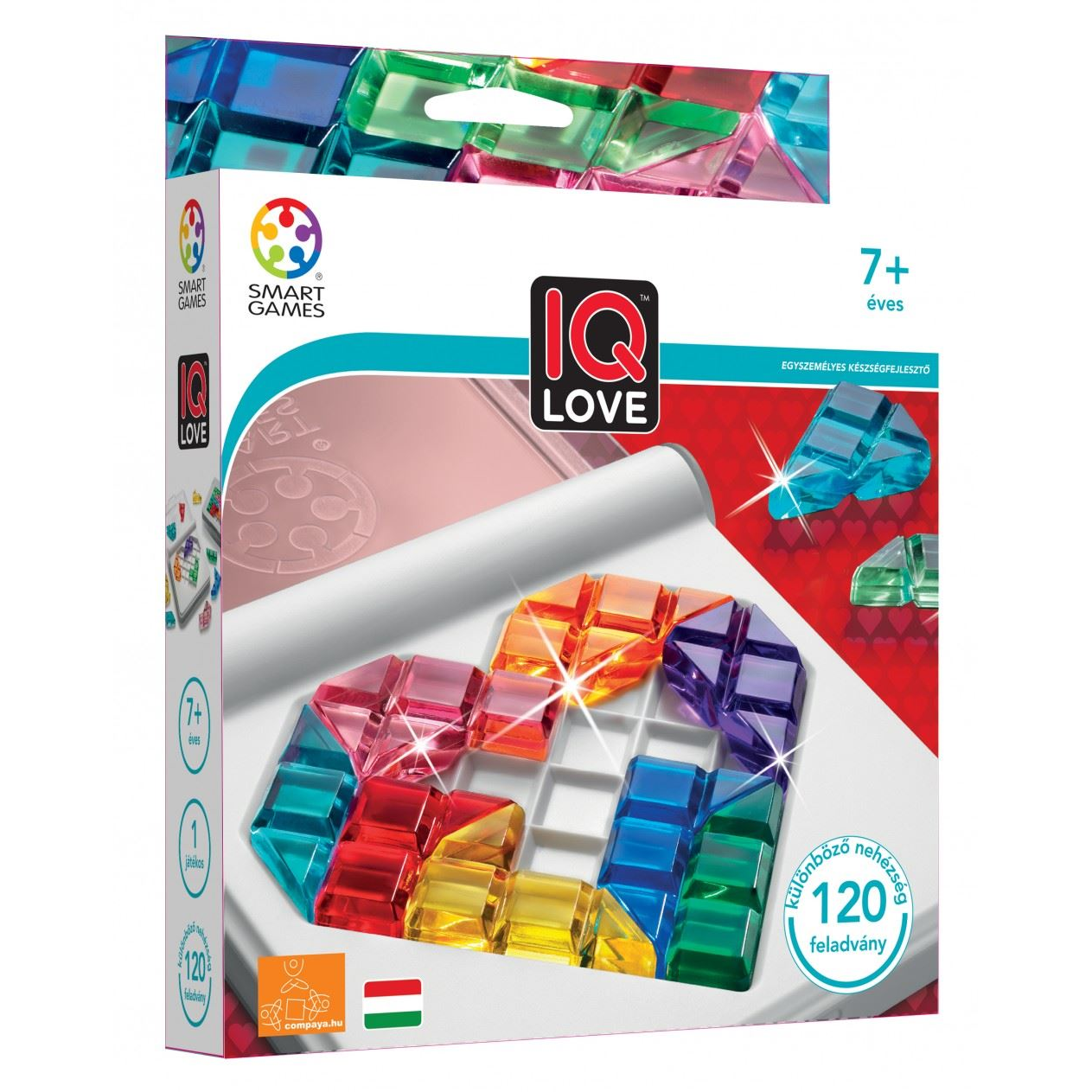 Compaya IQ Love logikai játék 120 feladvánnyal (CO20182-182)