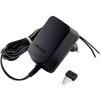 VOLTCRAFT SNG-600N-OW Dugasztápegység, beállítható 3 V/DC, 4.5 V/DC, 5 V/DC, 6 V/DC, 7.5 V/DC, 9 V/DC, 12 V/DC 0.6 A 7.2 W Szabályozható kimeneti feszültség,