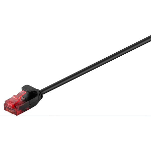  MicroConnect U/UTP CAT6A Slim 0.5M Black
