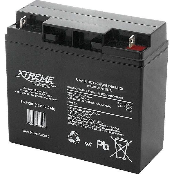 82-212# 12V 17Ah Xtreme Gél Akkumulátor 165X180X77_5