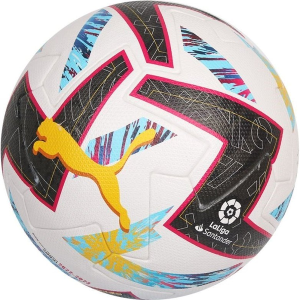 Puma Orbita LaLiga 1 futballlabda, FIFA Quality Pro, 5-ös méret, fehér/többszínű