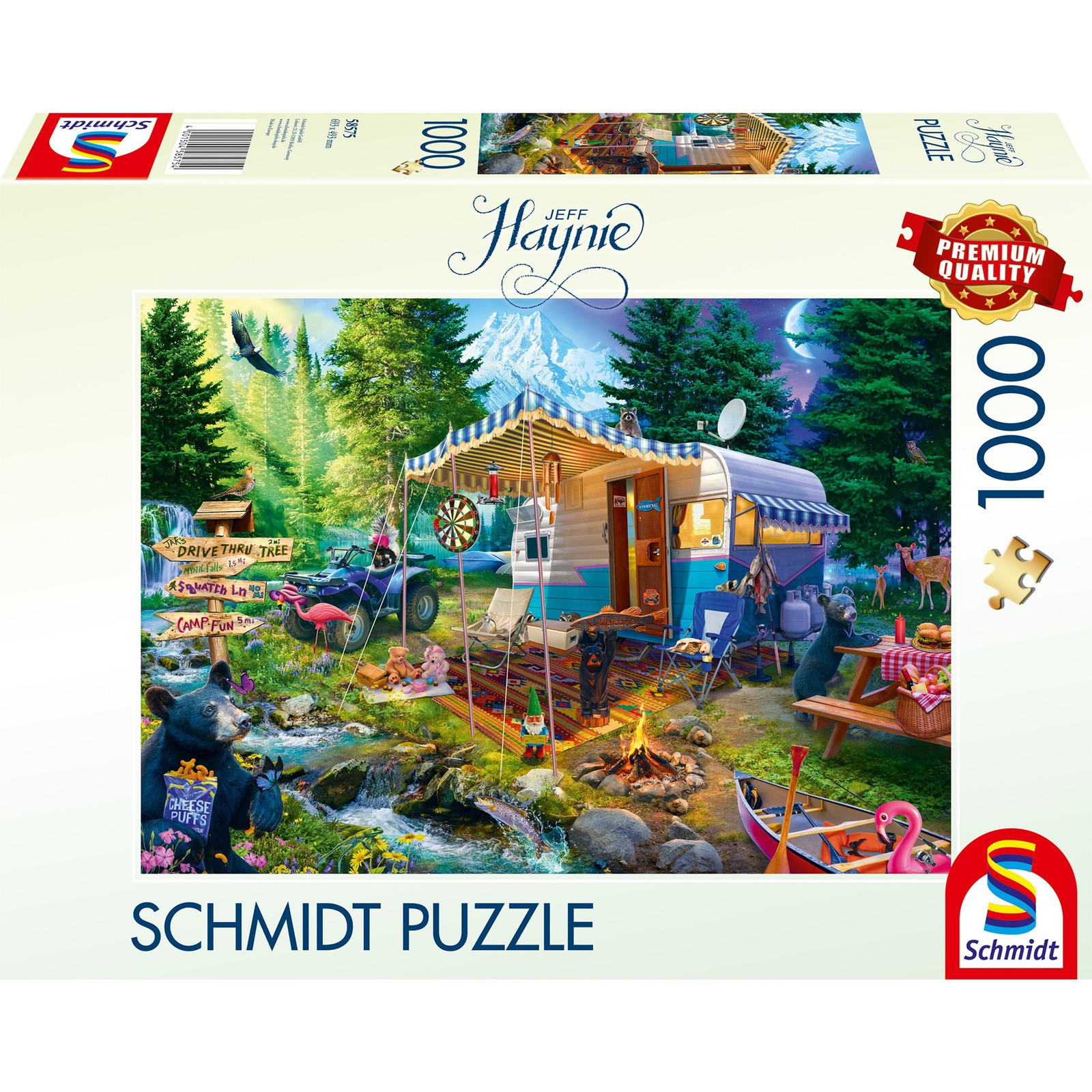 Schmidt Spiele Jeff Haynie: Karavánnal a hegyekben 1000 darabos puzzle