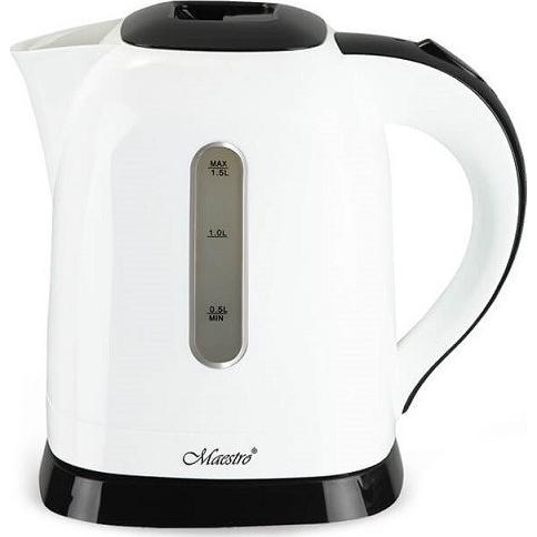 Maestro MR-034W 2200W 1.5L Fekete-Fehér elektromos vízforraló (MR-034-WHITE)
