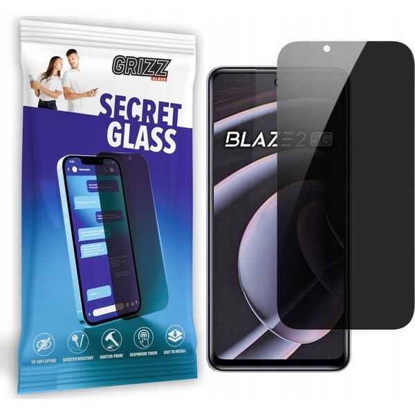  GrizzGlass Szkło prywatyzujące GrizzGlass SecretGlass do Lava Blaze 2 5G