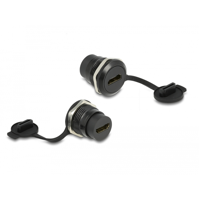 Delock HDMI-A beépített csatlakozó porvédelmet biztosító fedéllel (86969)