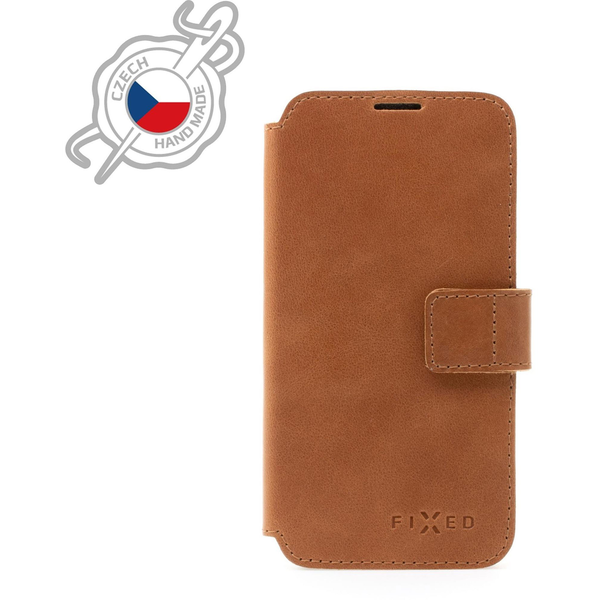 Кожен калъф Fixed ProFit Book Case, Съвместим с Apple iPhone 7/8/SE (2020/2022), Кафяв