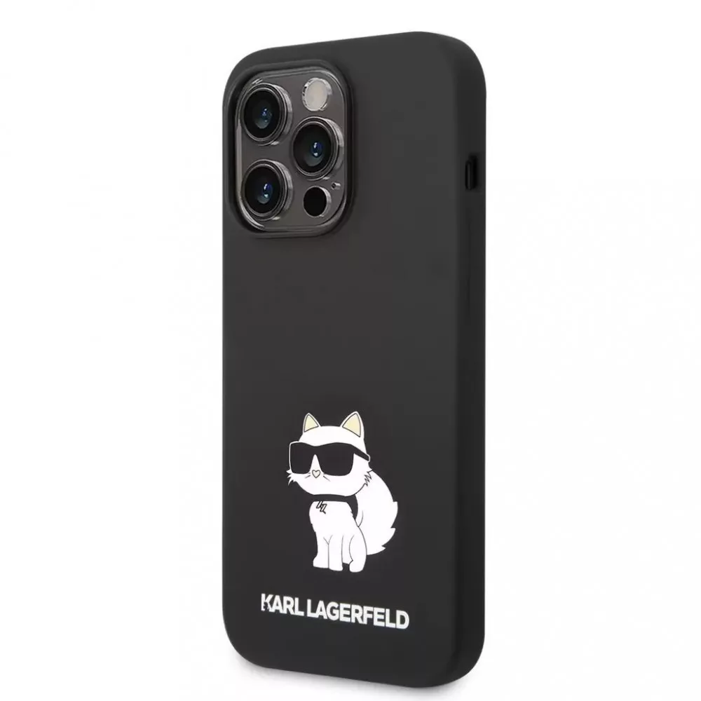 Karl Lagerfeld Liquid Choupette NFT Apple iPhone 14 Pro Max Tok - Fekete/Mintás (KLHCP14XSNCHBCK)