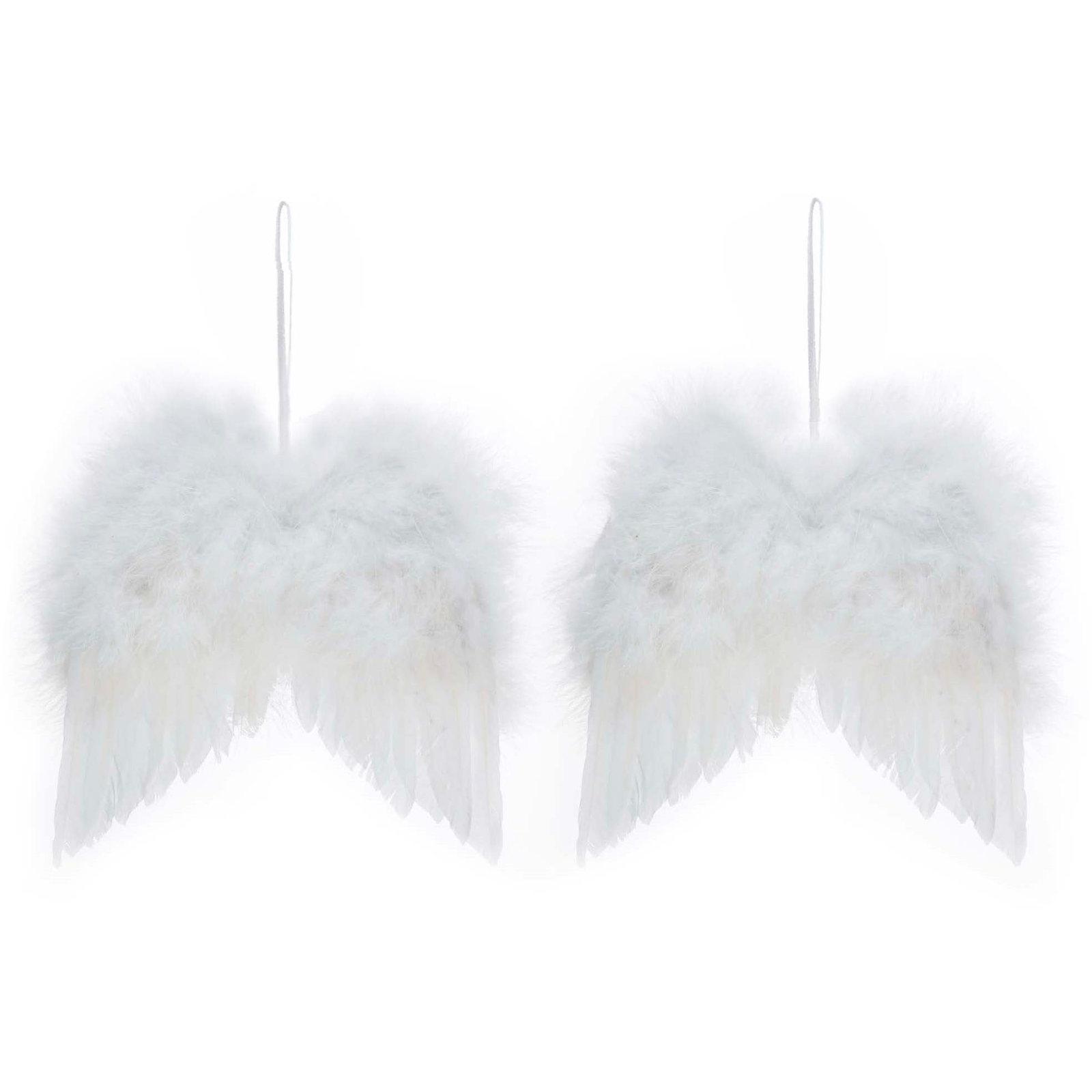 LAALU dekorációk: fehér szárnyak 18 x 16 cm, 2 db (LAU-2122)