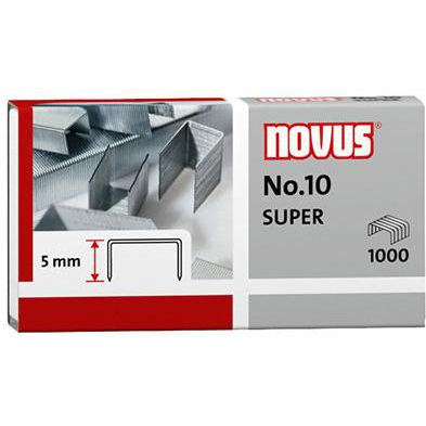 Novus Office 040-0003 Típus (tűzőkapocs): No. 10 Tűzőkapocs 1000 db Tűzőteljesítmény: 20 lap (80 g/m²)