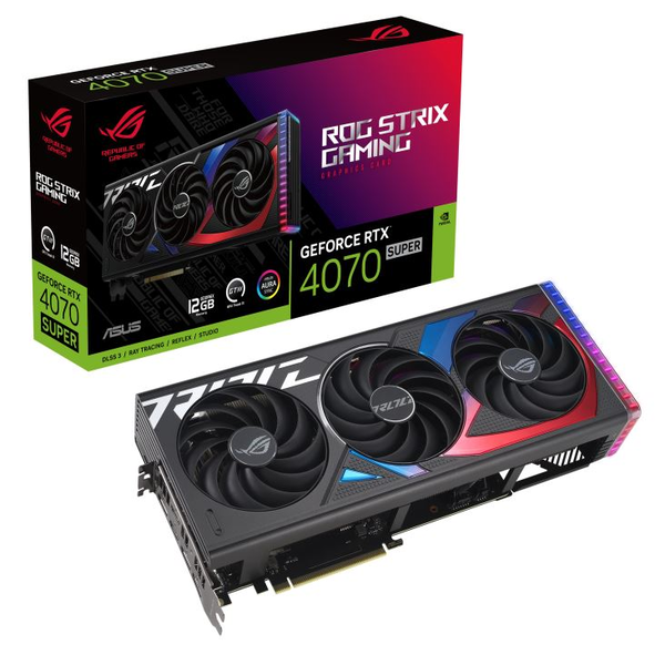 ASUS GeForce RTX 4070 SUPER 12GB ROG Strix videokártya (ROG-STRIX-RTX4070S-12G-GAMING)