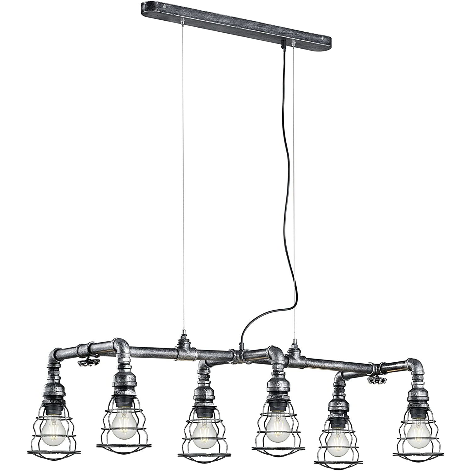 TRIO 307000688 Gotham Antik ezüst többágú menyezeti lámpa (307000688)