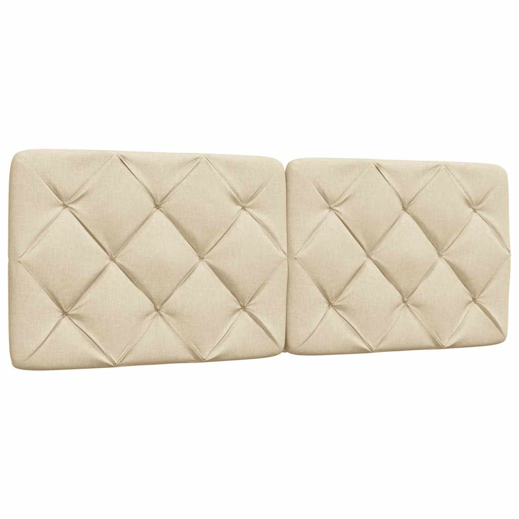 krémszínű szövet fejtámla párna 140 cm (4019224)