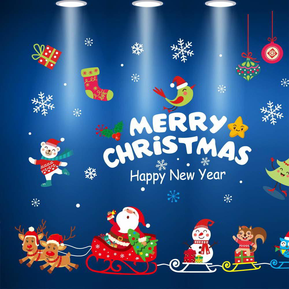 Iris Merry Christmas páraálló ablakdísz S2/35x50cm (173-15)