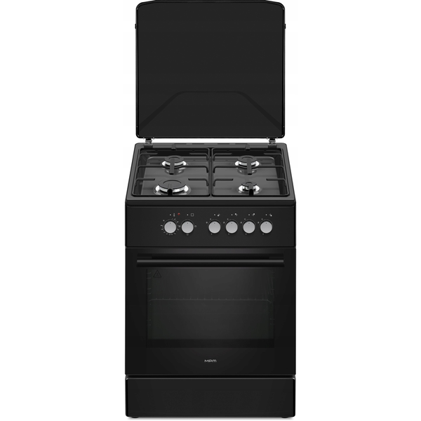 Gáz-elektromos tűzhely (fekete) MPM-66-KGE-13B 60 cm