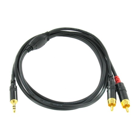 Cordial CFY 1.5 WCC 3.5mm Jack apa sztereo -> 2x RCA apa (CFY 1.5 WCC)