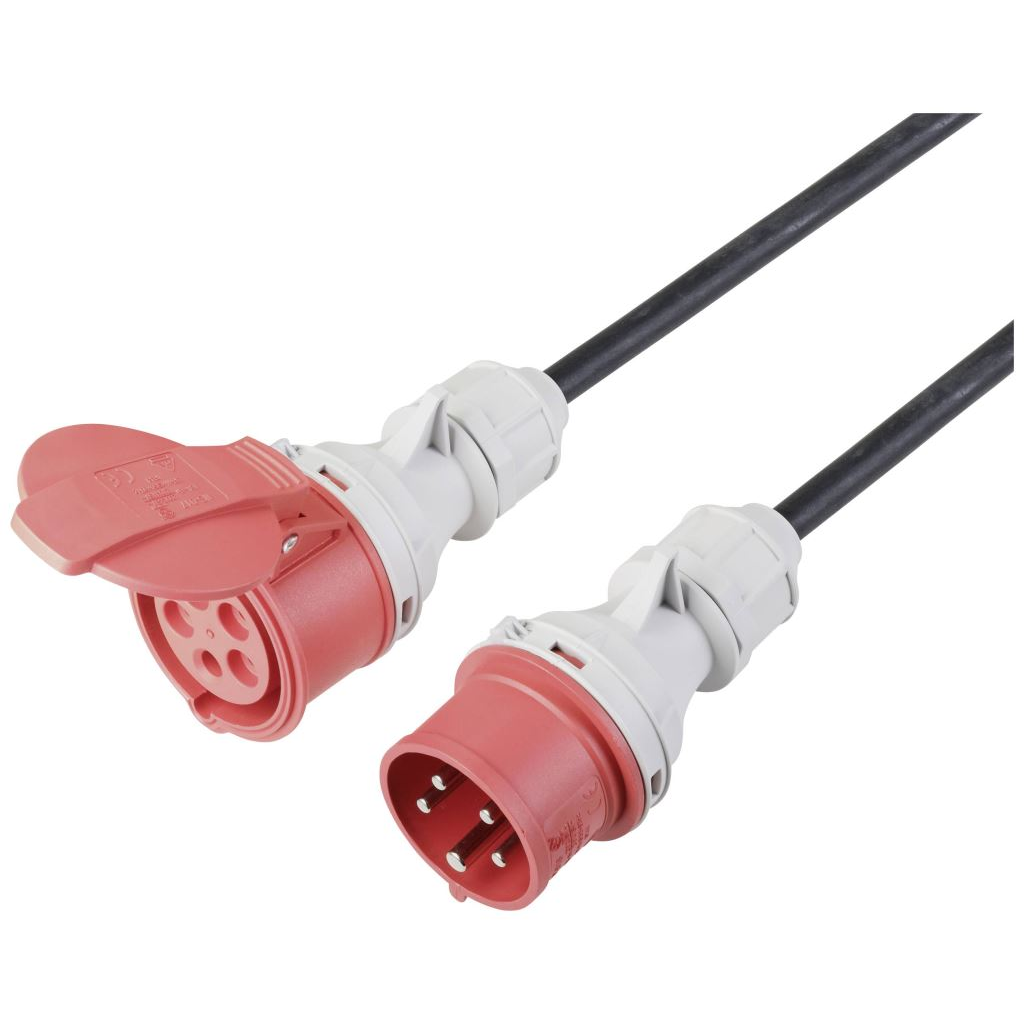 Sygonix SY-5245022 Áram Hosszabbítókábel 16 A Fekete 25 m Kültérre alkalmas (SY-5245022)