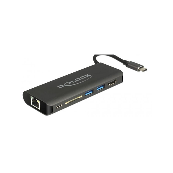 Delock 87721 USB-C Dokkoló - Fekete