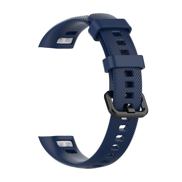Резервна каишка Gigapack Honor Band 4, силиконова, регулируема, тъмно синя