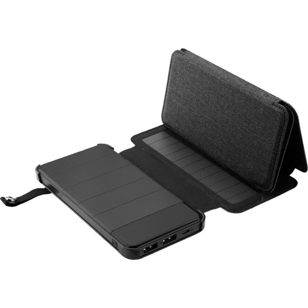 PowerNeed ES8000B Napelemes Powerbank 8000mAh 6W - Fekete