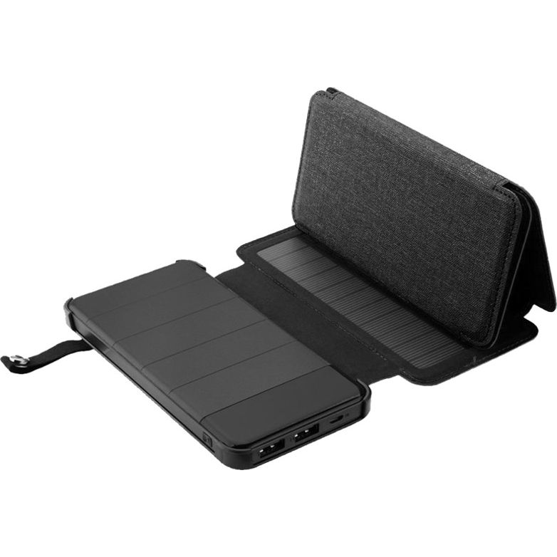 PowerNeed ES8000B Napelemes Power Bank 8000mAh 6W Fekete (ES8000B)