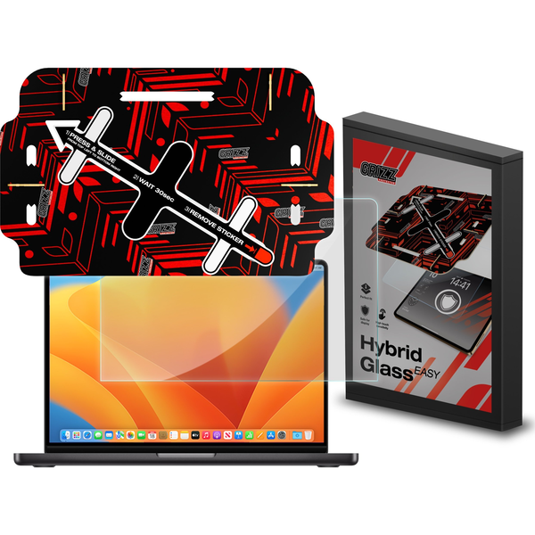Filtr GrizzGlass Szkło hybrydowe GrizzGlass HybridGlass Easy do Apple MacBook Pro 16" 2023