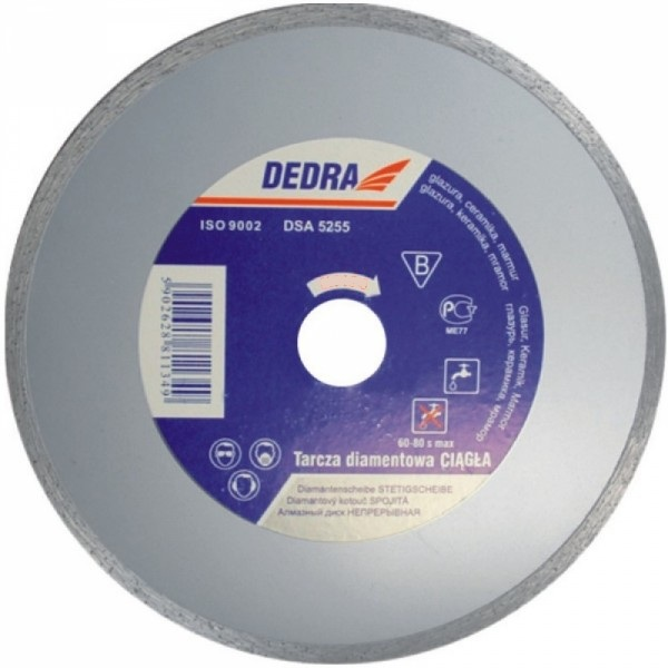  Dedra Tarcza diamentowa ciągła do cięcia 125mm H1132