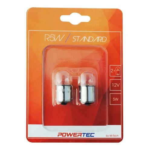 Powertec Standard BA15s, R5W (G18) halogén izzó 12V (biszter) (72PTZ30-02B) (72PTZ30-02B)