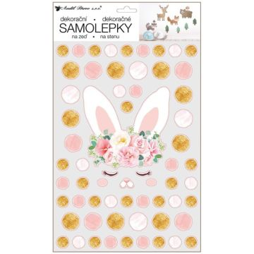 PLUS LINE Nyuszi mintájú falmatrica - 24 x 42 cm (15121) (15121)