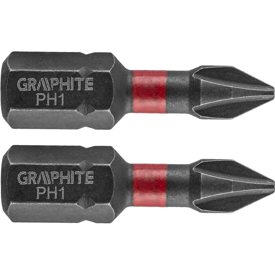 GRAPHITE 56H500 Torziós Ütvecsavarozó Bit PH1X25mm, 2db (56H500)