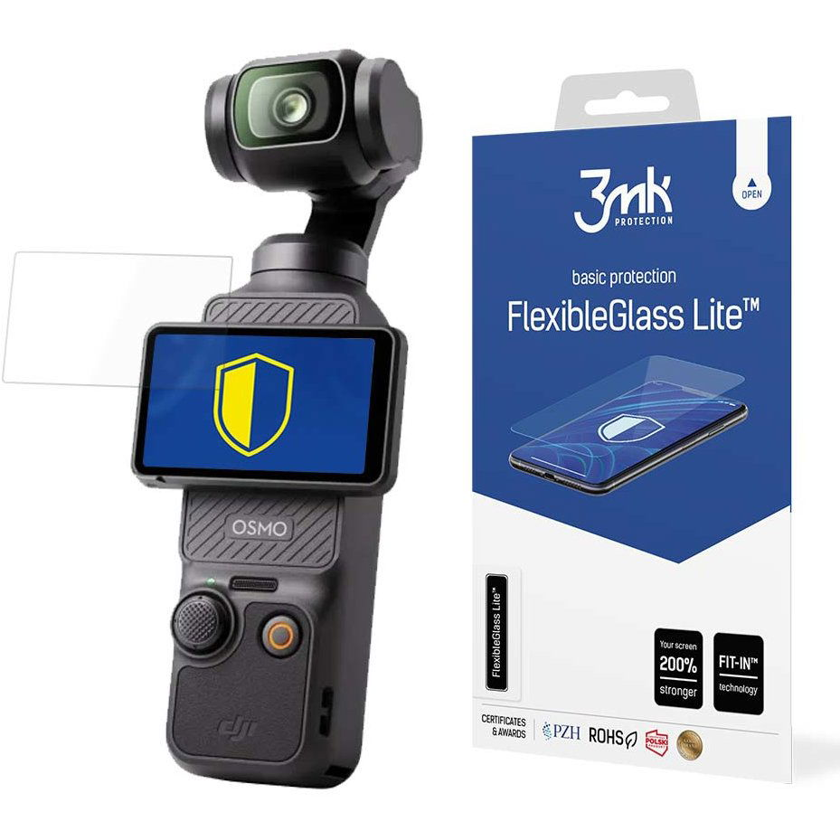 3MK FlexibleGlass Lite DJI Osmo Pocket 3 védőüveg - hibrid (5903108546089)
