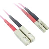 LANVIEW SC-LC Multi Mode Fibre Cable Dublex OM4 50/125 LSZH 2M