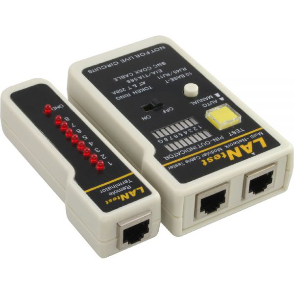 InLine 79998 tester per cavo di rete Bianco