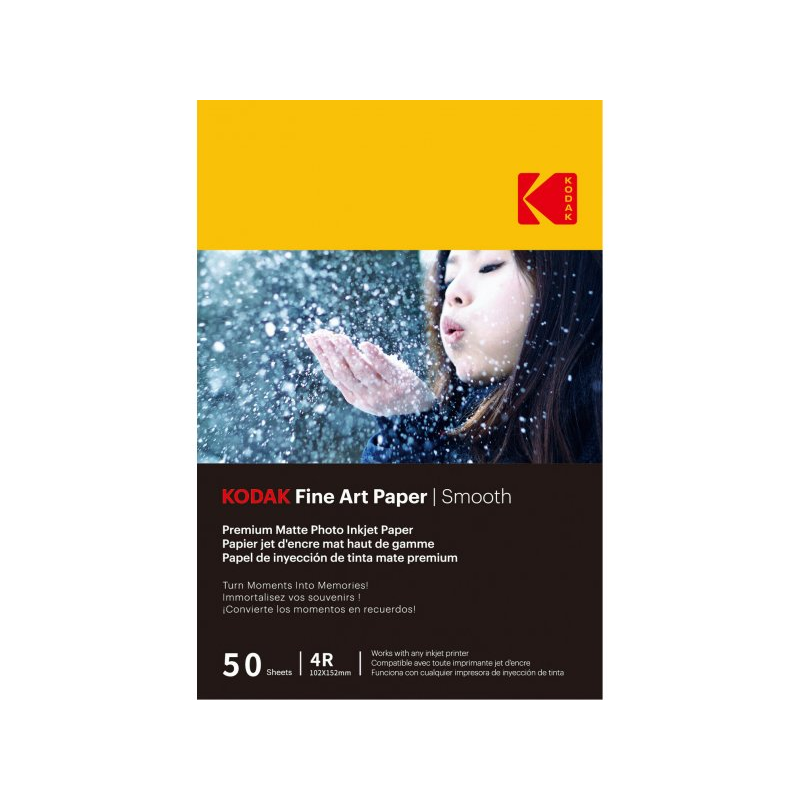 Kodak 10x15 Fine Art Smooth Fotópapír (50 db/csomag) (9891093)