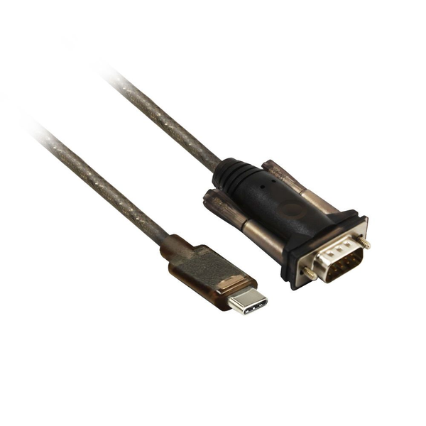 ACT AC6002 cavo seriale Nero 1,5 m USB tipo-C DB-9