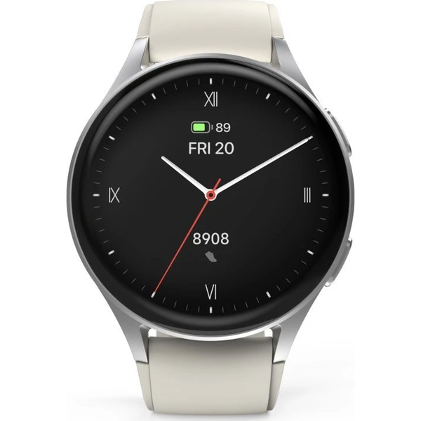Hama Smartwatch 8900 3,35 cm (1.32") AMOLED 42 mm Digital 466 x 466 pixel Berøringsskærm Sølv GPS (satellit)