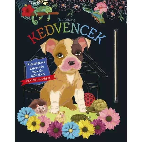 Napraforgó Rejtőzködő kedvencek - kifestőfüzet kaparós és színezős oldalakkal (5999564963331) (5999564963331)