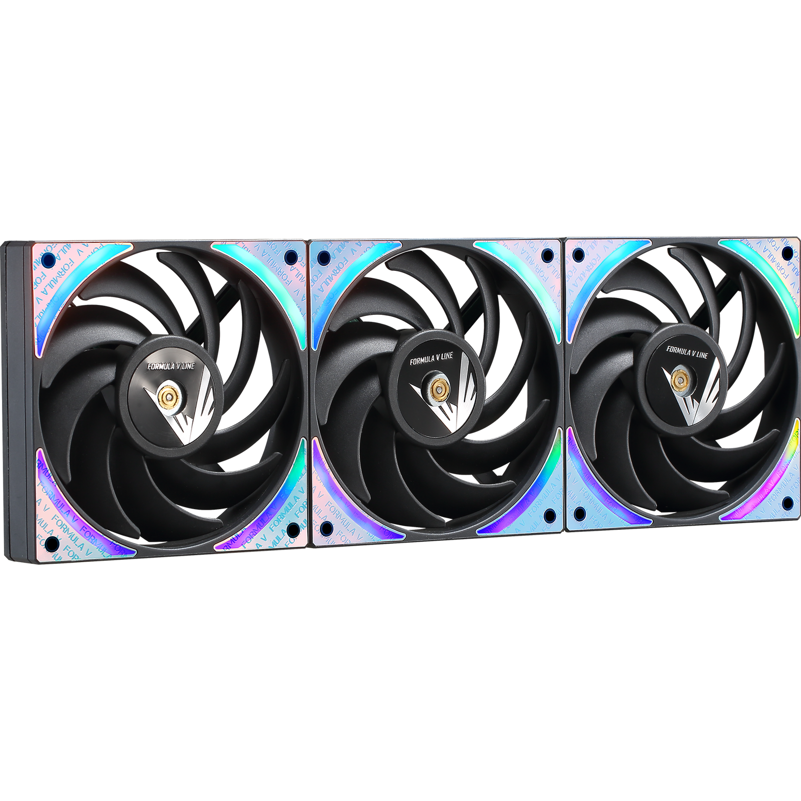 Formula Air Bridge Plus BK 120mm PWM ARGB Rendszerhűtő ventilátor 3db - Fekete (AIR BRIDGE PLUS BK)