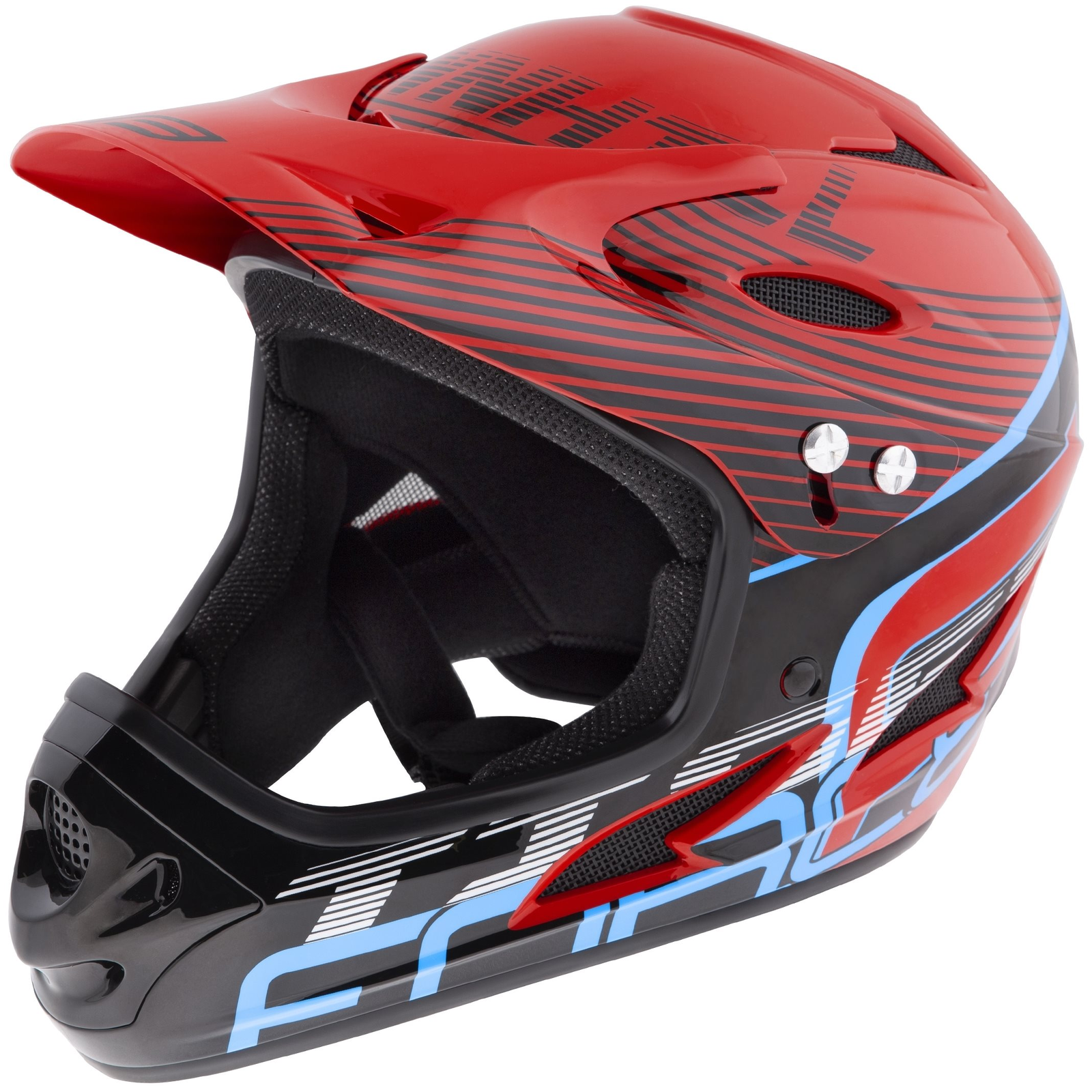 Force Tiger downhill, piros-fekete-kék L-XL (8592627128240)