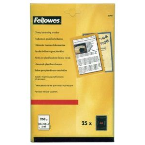FELLOWES laminálógéphez fényes meleglamináló fólia 125 mikron, A5 (IFW53961) (IFW53961)