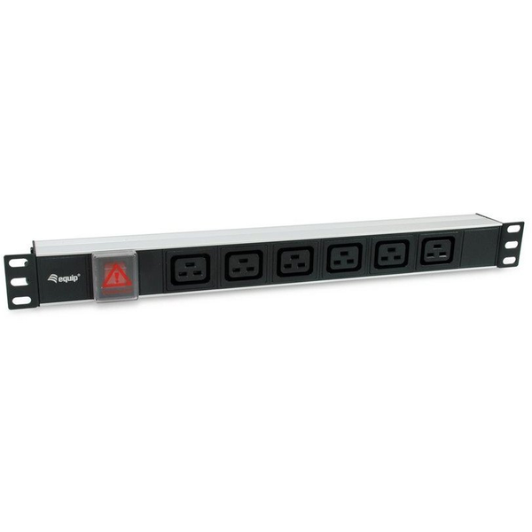 Equip 333319 μονάδα διανομής ρεύματος (PDU) 6 Έξοδος (οι) εναλλασσόμενου ρεύματος 1U Μαύρος (Μαύρο)